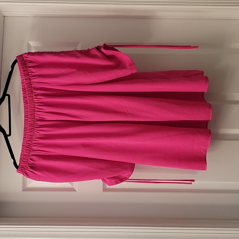 Hot Pink off the shoulders top